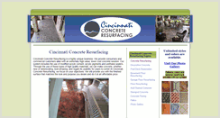 Desktop Screenshot of cincinnati-concrete-resurfacing.com