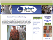 Tablet Screenshot of cincinnati-concrete-resurfacing.com